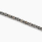 Pulsera Rolling Stone Hombre Ágata Gris Esferas y Circonitas Negras 533526