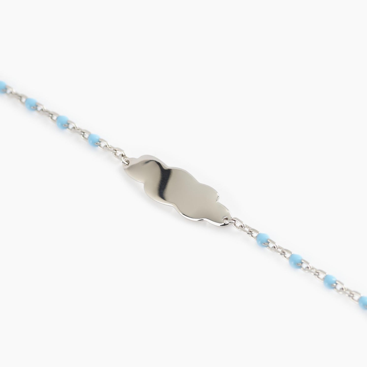 Pulsera Bebé Con Placa En Forma De Nube 533494