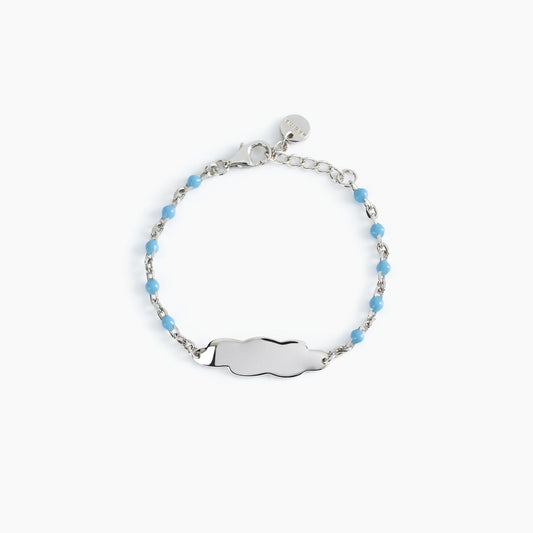 Pulsera Bebé Con Placa En Forma De Nube 533494