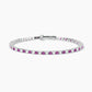 Bracciale Tennis Con Rubini Sintetici 533457