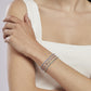 Bracciale Tennis Con Smeraldi Sintetici 533458