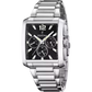 Orologio Uomo Rettangolare Nero e Acciaio F20635/4