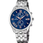 Reloj cronógrafo atemporal azul y acero F6854/6 para hombre