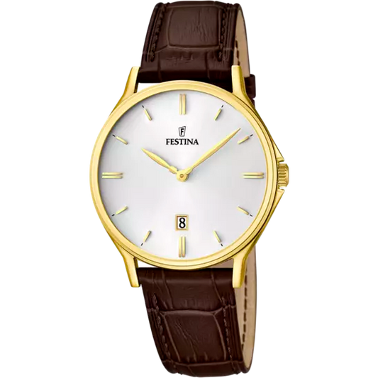 Reloj Classics Blanco y Dorado para Hombre F16747/1