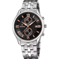 Orologio Uomo Timeless Chronograph Nero e Acciaio F6854/7