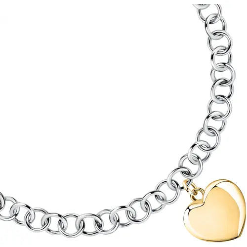 Pulsera Istanti con Corazón Dorado SAVZ10