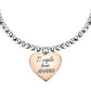 Pulsera Love con Corazón Rosa SOR21