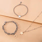 Pulsera Maia de Acero con Herradura Rosa SAUY13