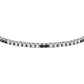 Pulsera Hombre Tennis Plata y Negra SATT11