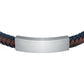 Bracciale Uomo Bandy Acciaio, Marrone e Blu SZV109