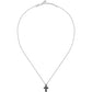 Collar de hombre Motown con cruz negra SALS75