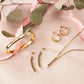 Pendientes Colgante Dorado SAUZ08