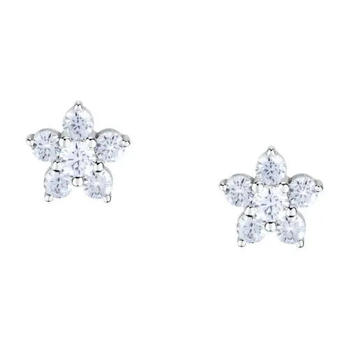 Pendientes Tesori con Flor y Circonitas SAIW126