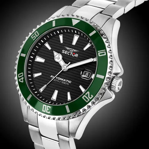 Reloj Automático Hombre 230 Plata y Verde R3223161008