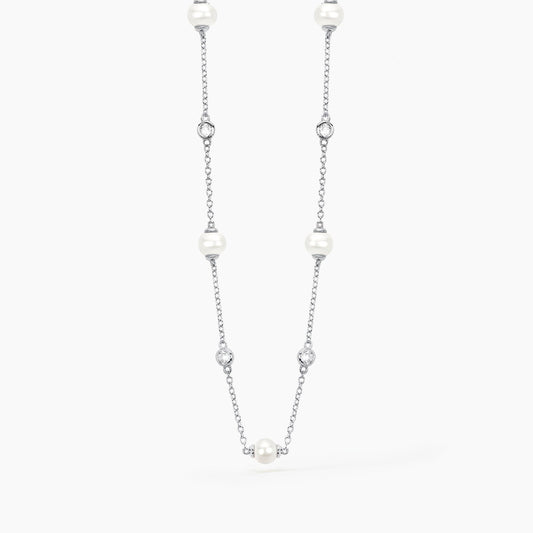 Collana Duchessa Perle e Zircone 553230