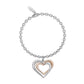 Pulsera con Corazones en Acero y Rosa 231950