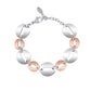 Pulsera Plana en Acero y Pvd Rosè 232055