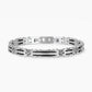 Pulsera de Hombre en Acero con PVD Negro y Cristales 232195