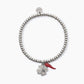Pulsera Lady Ikon con Cuerno Rojo y Trébol de Cuatro Hojas 232311