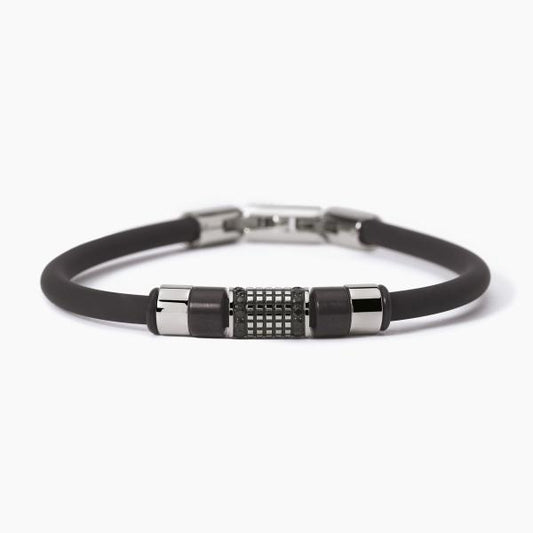 Bracciale Uomo in Silicone Nero 232358