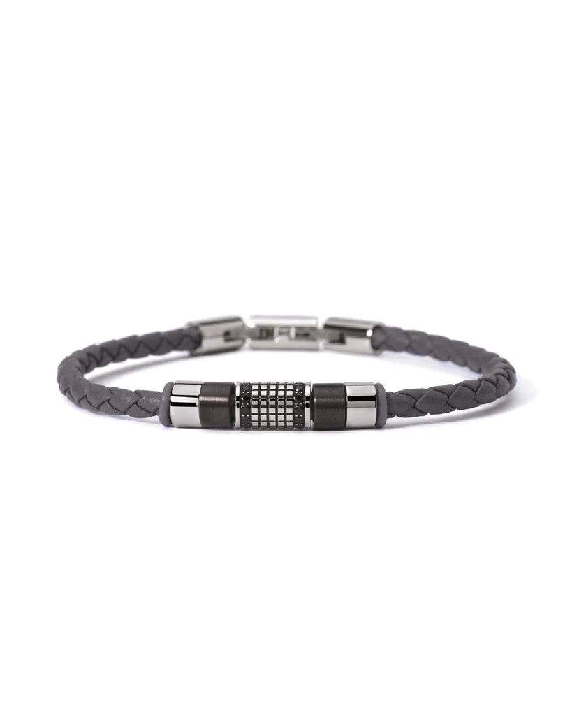 Bracciale Uomo Street in Argento e Gunmetal 232359