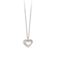 Collar con Corazones en Acero y Rosa 251596