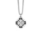Collar de Hombre Navy Rosa de los Vientos Pvd Negro 251676