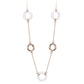 Collar Acero con Rosa y Pvd Blanco 251711