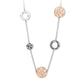 Collar Acero con Pvd Rosado y Cristales 251741