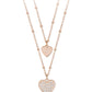 Collar Corazones Rosa Brillo 251759