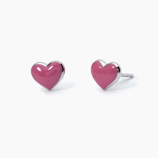 Pendientes Corazón Rosa 563061