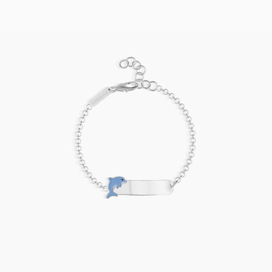 Pulsera con etiqueta de bebé delfín azul 533386