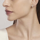 Par de aretes circulares fijos con circonitas 563521