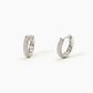 Par de aretes circulares fijos con circonitas 563521