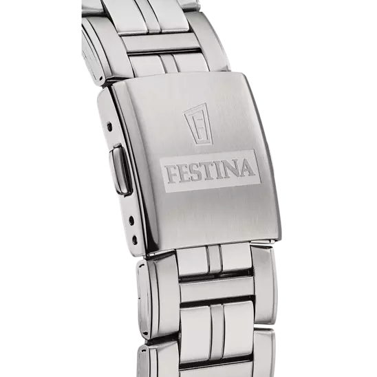 Orologio Uomo Multifunction Bianco e Acciaio F20445/1