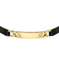 Pulsera Moody negra y dorada SQH43 para hombre