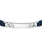 Pulsera Moody Acero y Azul Hombre SQH46