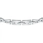 SALS59 Pulsera Hombre Plata y Negro Motown
