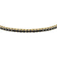 Pulsera Tennis Negra y Dorada para Hombre SATT02