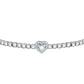 Pulsera Tesori Corazón de Plata y Cristales SAVB11
