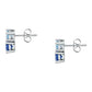 Pendientes Colores con Cristales Azur y Azul SAVY17