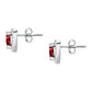 Pendientes Tesori con Corazón Rojo SAIW135