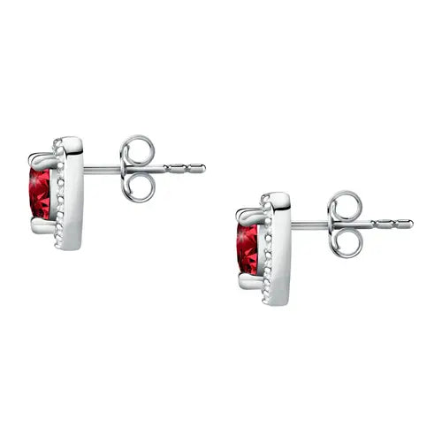 Pendientes Tesori con Corazón Rojo SAIW135