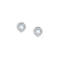 Pendientes Treasures en Corazones de Plata SAVB07