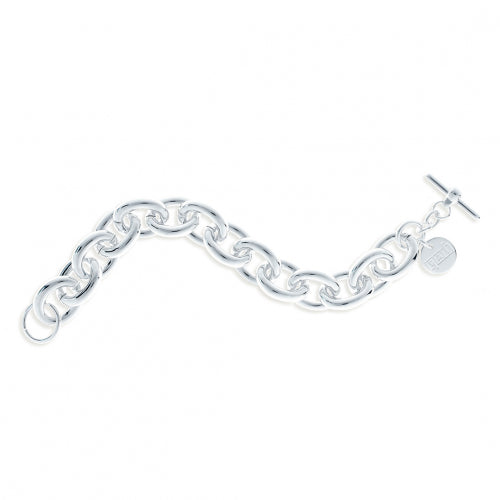 Bracciale Argentato con Maglie Ovali Grandi 000EXH0115052