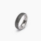 Anillo de hombre en plata Rascal con tachuelas 523267