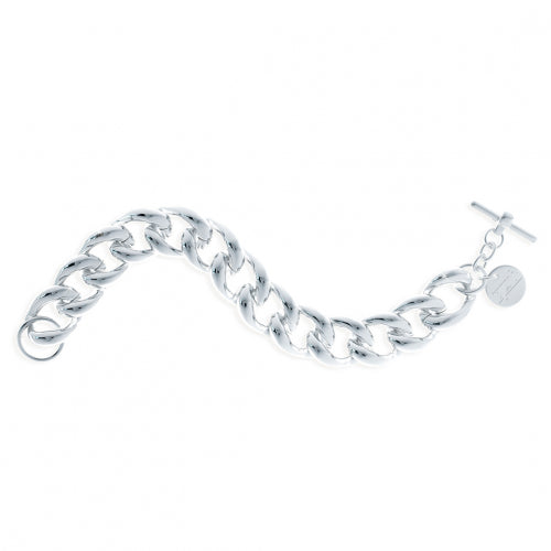 Bracciale Argentato Grumetta Maglie Ovali 000EXH0175000
