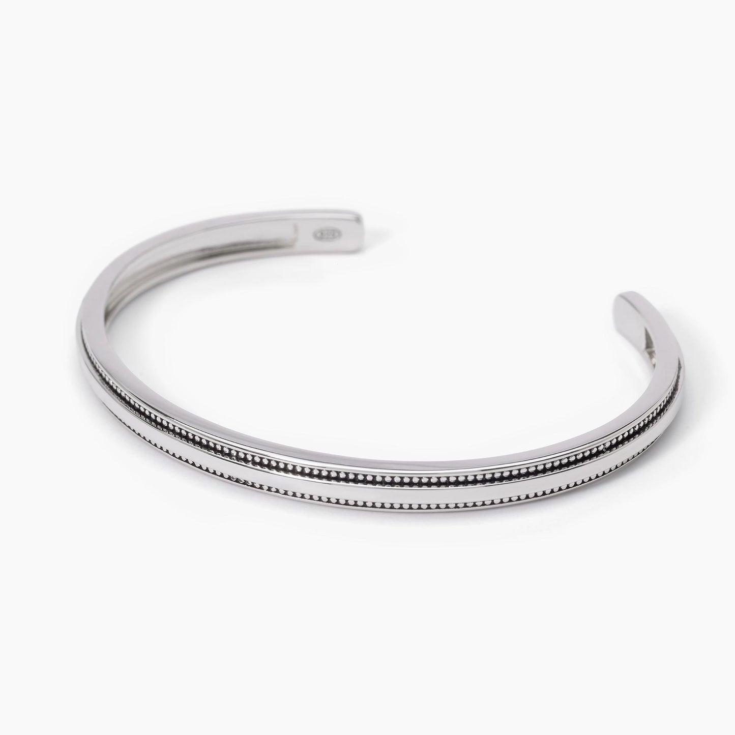 Pulsera Semirrígida Para Hombre En Plata 533625