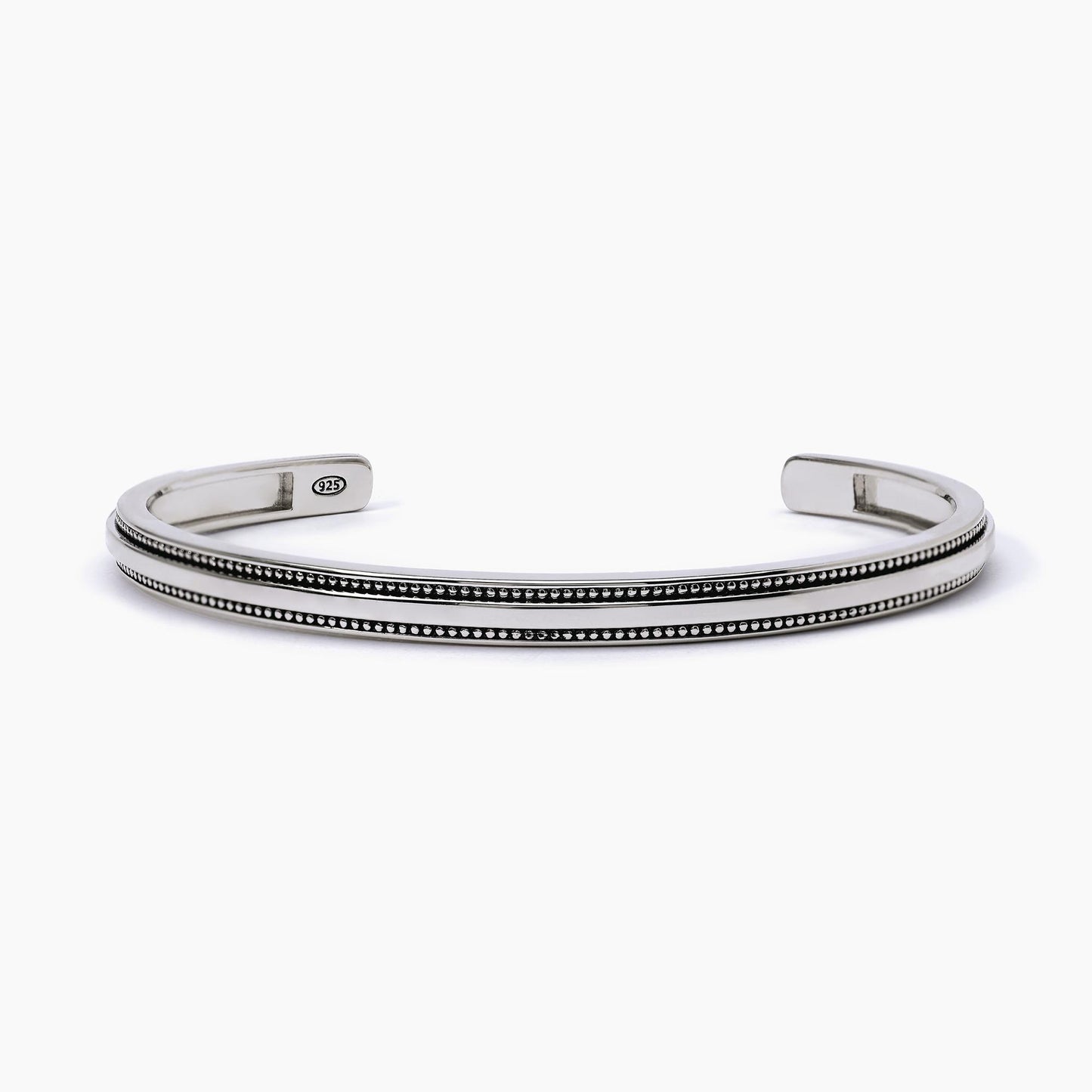 Pulsera Semirrígida Para Hombre En Plata 533625