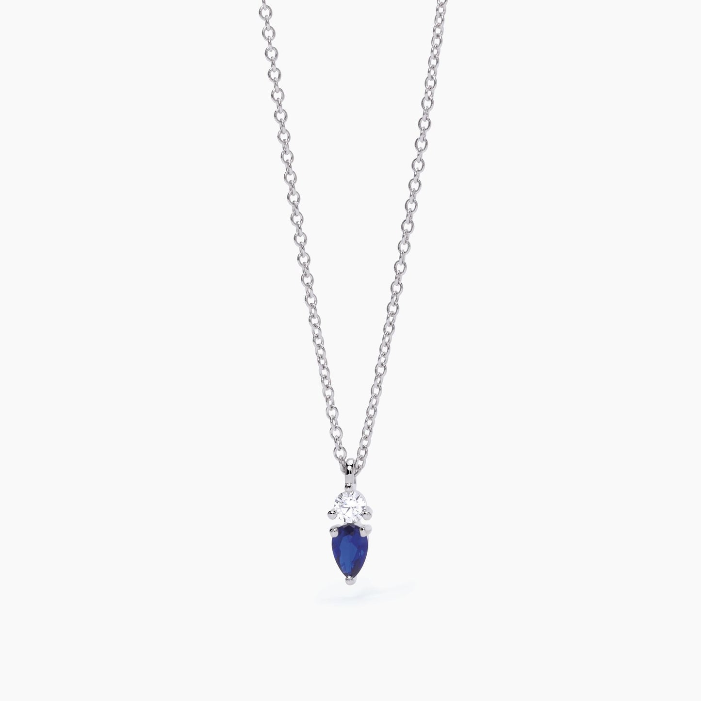 Collana Royal Zaffiro Blu Sintetico Goccia 553498